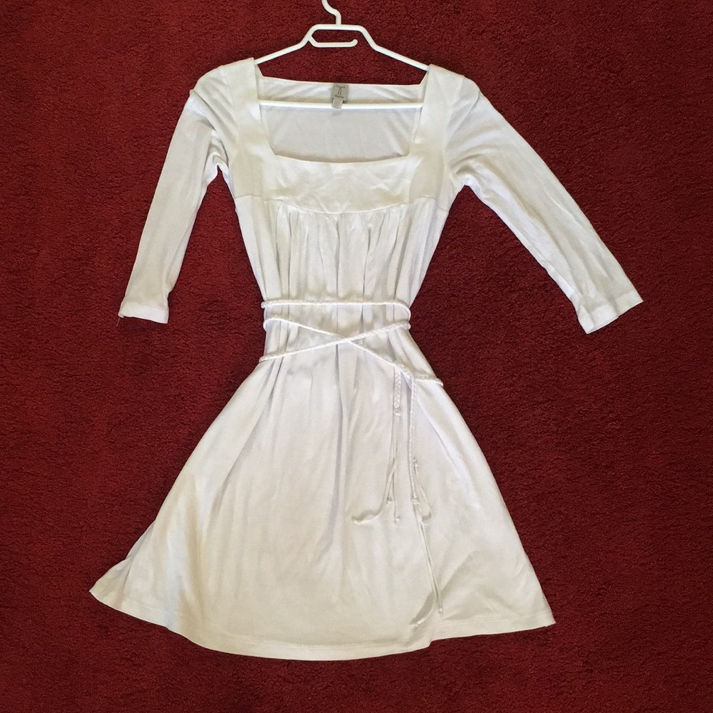 Elegant white dress.